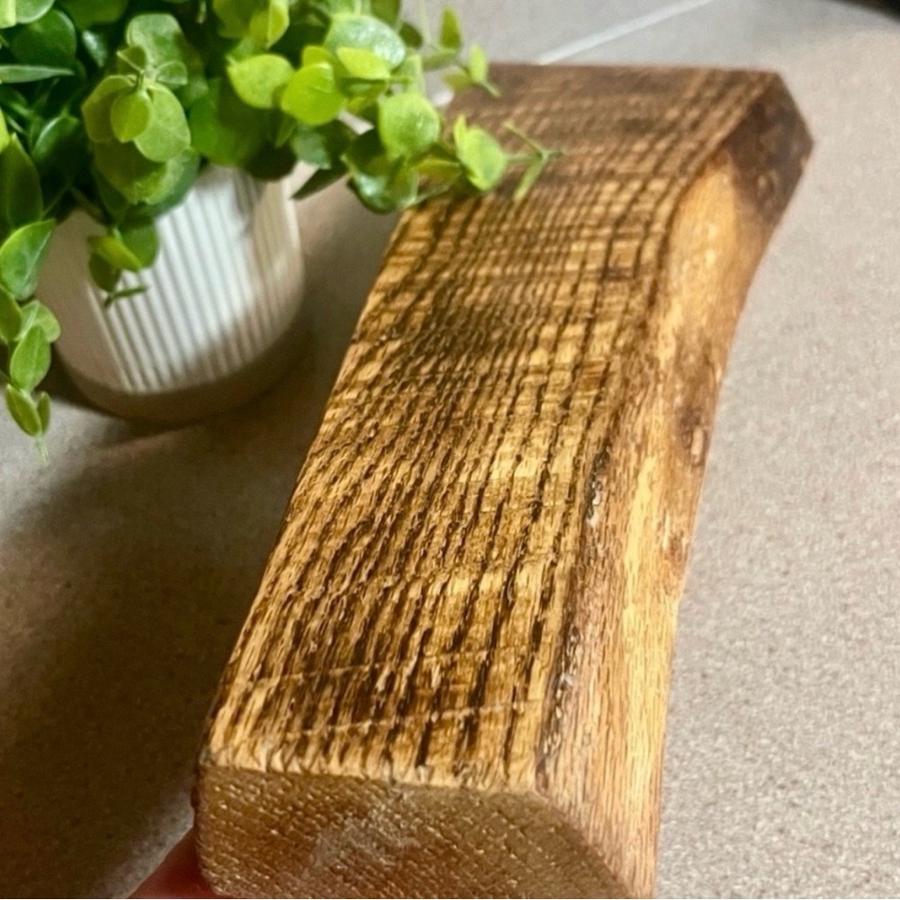 Rustic Wooden Tray Live Edge Handmade Server Trivet Table Riser Plant Stand - Picture 2 of 9